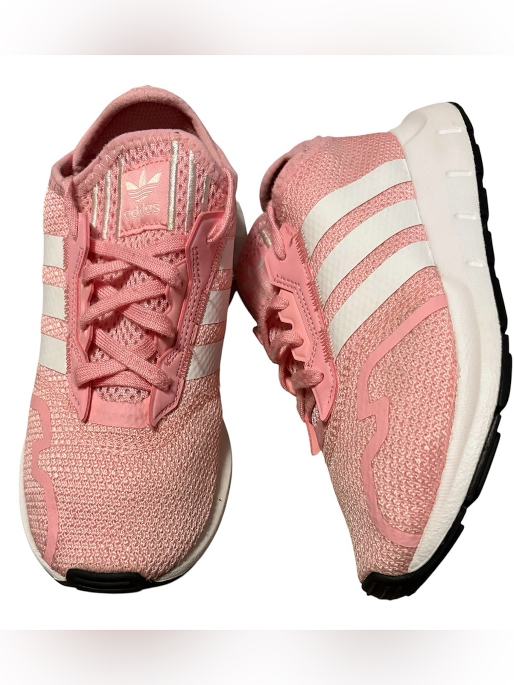 adidas Pink and White Girls' Athletic Sneakers